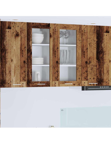 Armadio pensile Riga 2 pcs Legno vecchio 40 x 31 x 80 cm