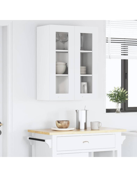 Armadio pensile Riga Bianco 60 x 31 x 80 cm Legno multistrato