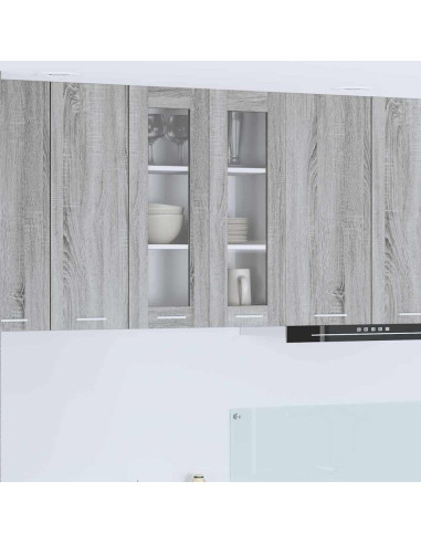 Armadio pensile con porta Riga Grigio Sonoma 60 x 31 x 80 cm