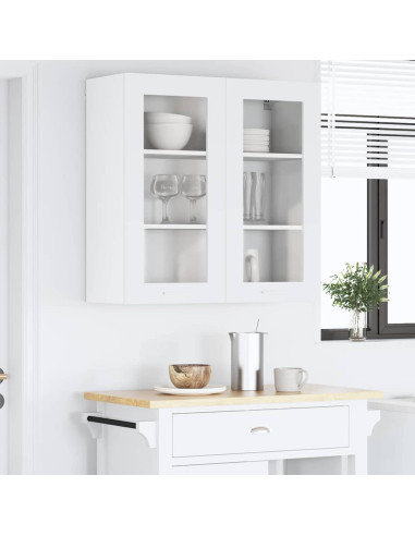 Armadio pensile Riga Bianco 80 x 31 x 80 cm Legno multistrato