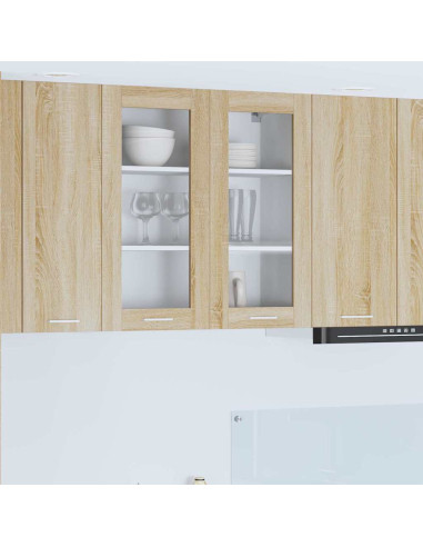 Armadio pensile con porta Riga Rovere Sonoma 80 x 31 x 80 cm