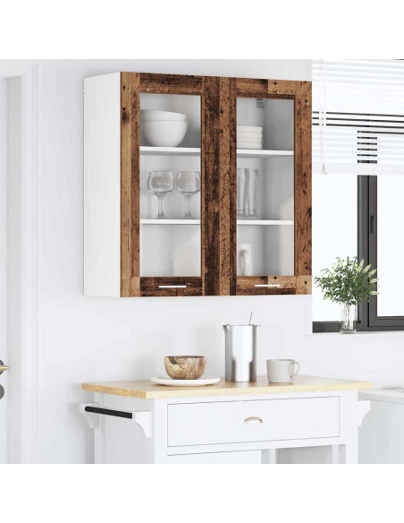 Armadio pensile con porta Riga Legno vecchio 80 x 31 x 80 cm