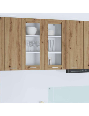 Armadio pensile Riga Rovere artigianale 80 x 31 x 80 cm