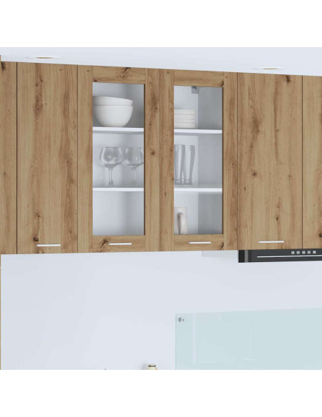 Armadio pensile Riga Rovere artigianale 80 x 31 x 80 cm