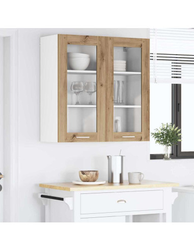 Armadio pensile Riga Rovere artigianale 80 x 31 x 80 cm