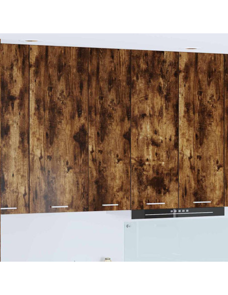 Armadio pensile con porta Riga Rovere fumé 30 x 31 x 100 cm