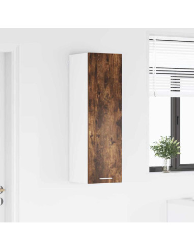 Armadio pensile con porta Riga Rovere fumé 30 x 31 x 100 cm