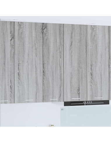 Armadio pensile con porta Riga Grigio Sonoma 30 x 31 x 100 cm