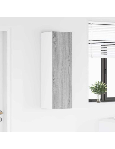 Armadio pensile con porta Riga Grigio Sonoma 30 x 31 x 100 cm