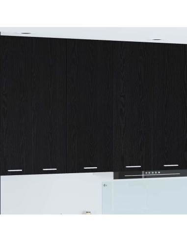 Armadio pensile con porta Riga Rovere Nero 40 x 31 x 100 cm