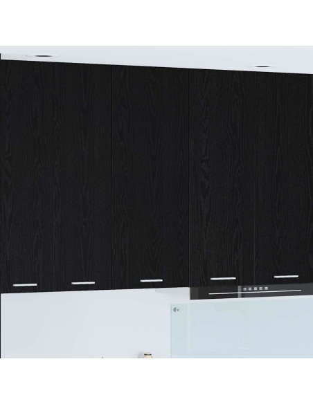 Armadio pensile con porta Riga Rovere Nero 40 x 31 x 100 cm