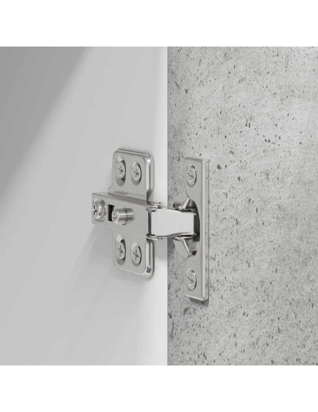 Armadio pensile con porta Riga Grigio cemento 40 x 31 x 100 cm