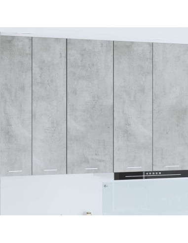 Armadio pensile con porta Riga Grigio cemento 40 x 31 x 100 cm