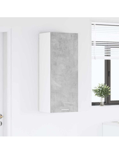 Armadio pensile con porta Riga Grigio cemento 40 x 31 x 100 cm
