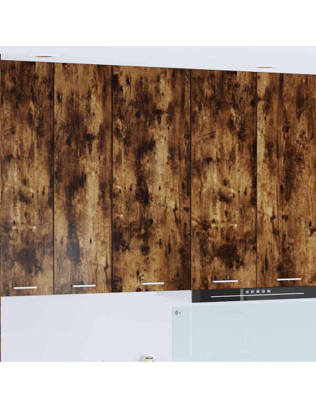 Armadio pensile con porta Riga Rovere fumé 40 x 31 x 100 cm