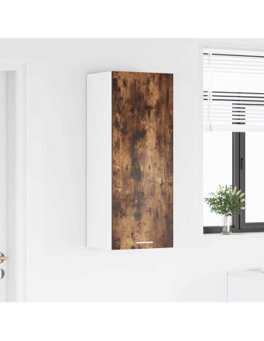 Armadio pensile con porta Riga Rovere fumé 40 x 31 x 100 cm