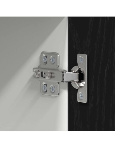 Armadio pensile con lo scaffale Riga Rovere Affumicato e Bianco