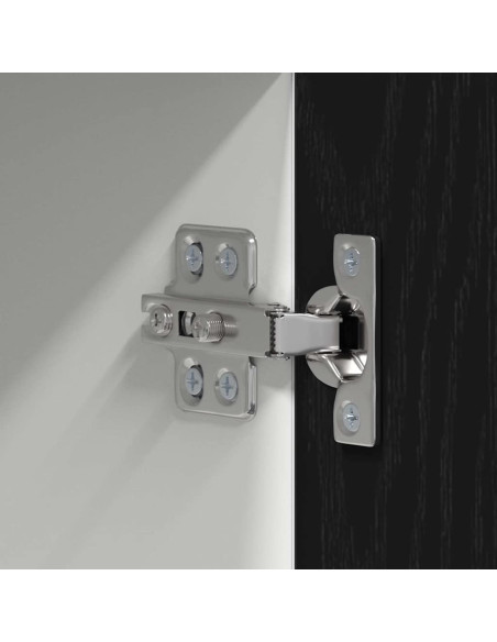 Armadio pensile con lo scaffale Riga Rovere Affumicato e Bianco