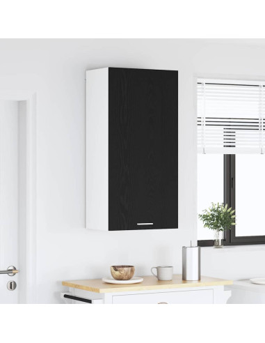 Armadio pensile con lo scaffale Riga Rovere Affumicato e Bianco