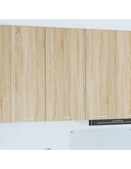 Armadio pensile Riga Quercia Sonoma e Bianca 50 x 31 x 100 cm