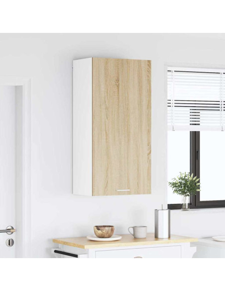 Armadio pensile Riga Quercia Sonoma e Bianca 50 x 31 x 100 cm