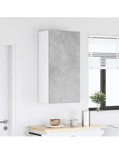 Armadio pensile Riga Grigio Cemento e Bianco 50 x 31 x 100 cm