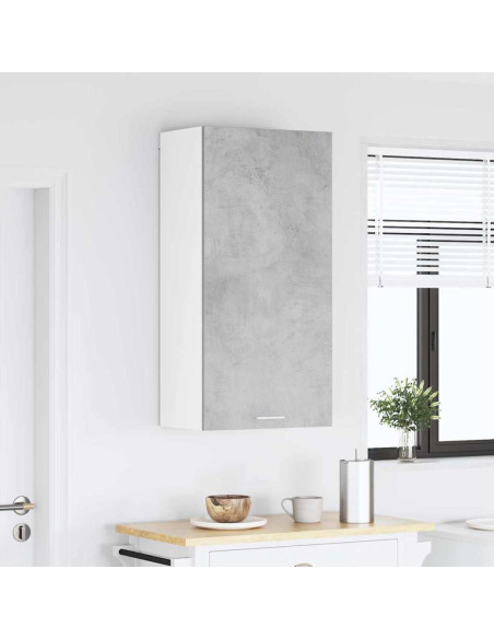 Armadio pensile Riga Grigio Cemento e Bianco 50 x 31 x 100 cm