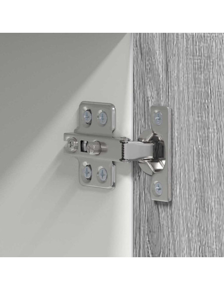 Armadio pensile Riga Grigio Sonoma e Bianco 50 x 31 x 100 cm