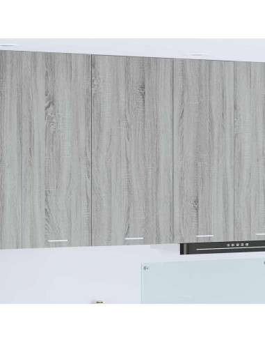 Armadio pensile Riga Grigio Sonoma e Bianco 50 x 31 x 100 cm
