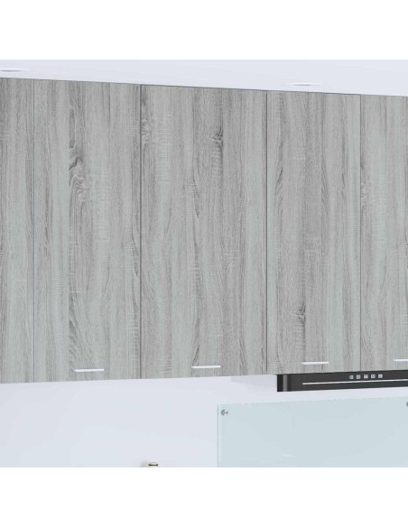 Armadio pensile Riga Grigio Sonoma e Bianco 50 x 31 x 100 cm
