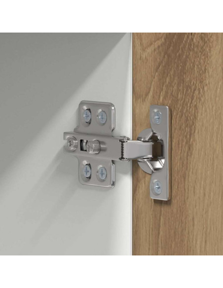 Armadio pensile Riga Rovere Artigiano e Bianco 50 x 31 x 100 cm