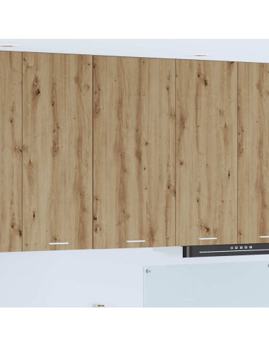 Armadio pensile Riga Rovere Artigiano e Bianco 50 x 31 x 100 cm