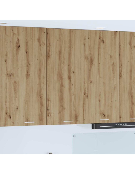 Armadio pensile Riga Rovere Artigiano e Bianco 50 x 31 x 100 cm