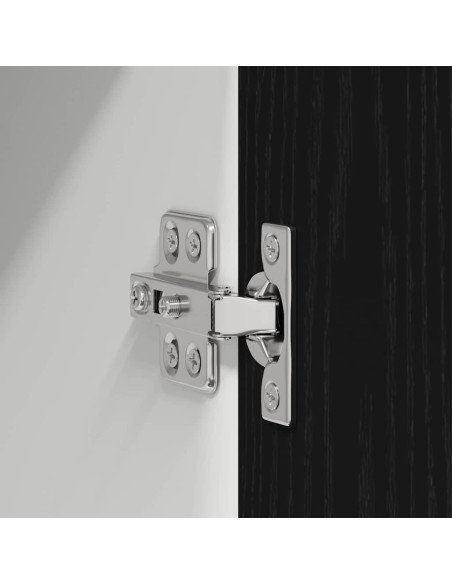 Armadio pensile con porta Riga Rovere Nero 60 x 31 x 100 cm