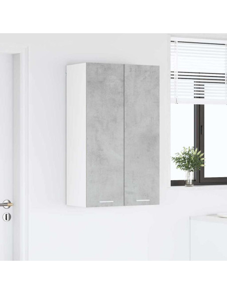 Armadio pensile con porta Riga Grigio cemento 60 x 31 x 100 cm