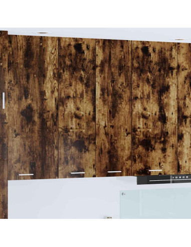 Armadio pensile con porta Riga Rovere fumé 60 x 31 x 100 cm