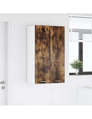 Armadio pensile con porta Riga Rovere fumé 60 x 31 x 100 cm