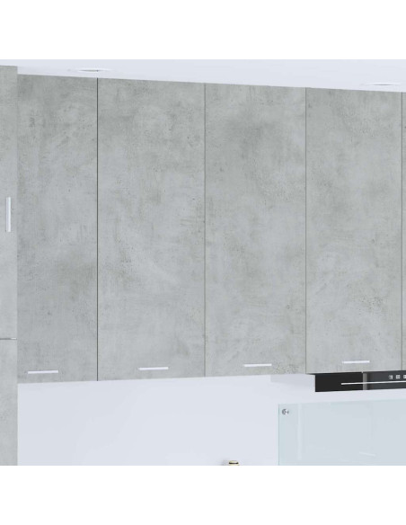 Armadio pensile con porta Riga Grigio cemento 80 x 31 x 100 cm