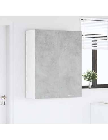 Armadio pensile con porta Riga Grigio cemento 80 x 31 x 100 cm