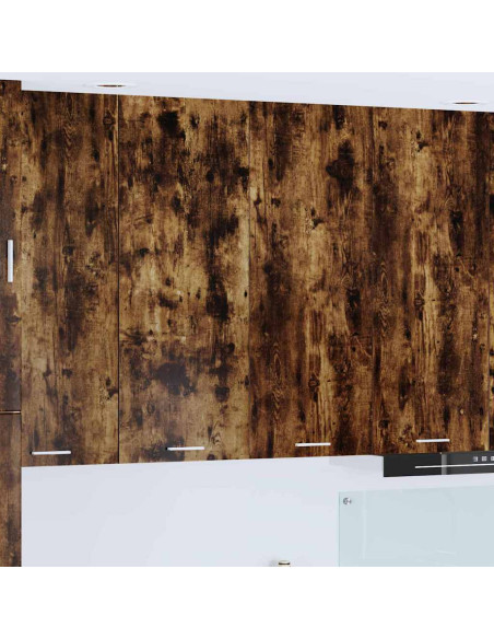 Armadio pensile con porta Riga Rovere fumé 80 x 31 x 100 cm