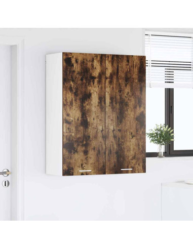 Armadio pensile con porta Riga Rovere fumé 80 x 31 x 100 cm