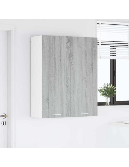 Armadio pensile con porta Riga Grigio Sonoma 80 x 31 x 100 cm