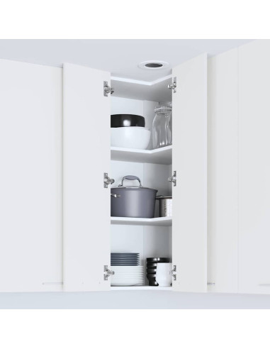 Armadio pensile Riga Bianco 57 x 57 x 100 cm Legno multistrato