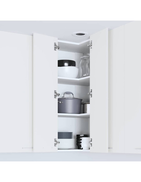 Armadio pensile Riga Bianco 57 x 57 x 100 cm Legno multistrato