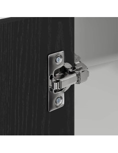 Armadio pensile con lo scaffale Riga Rovere Affumicato e Bianco 2