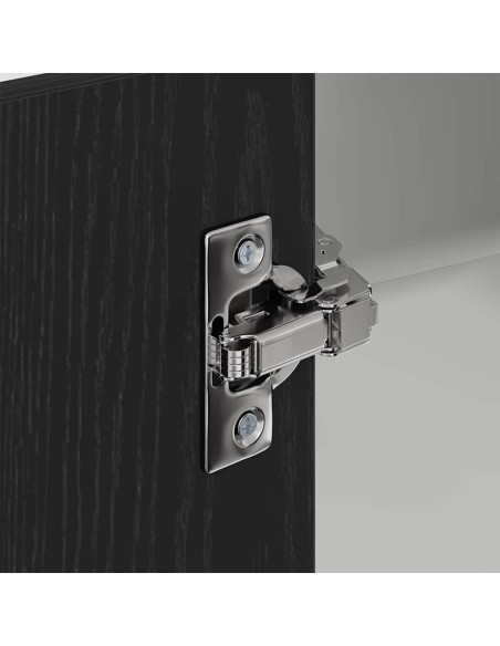 Armadio pensile con lo scaffale Riga Rovere Affumicato e Bianco