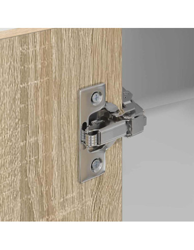 Armadio pensile Riga Quercia Sonoma e Bianca 57 x 57 x 100 cm