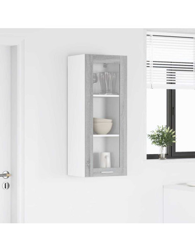 Armadio pensile con porta Riga Grigio Sonoma 40 x 31 x 100 cm