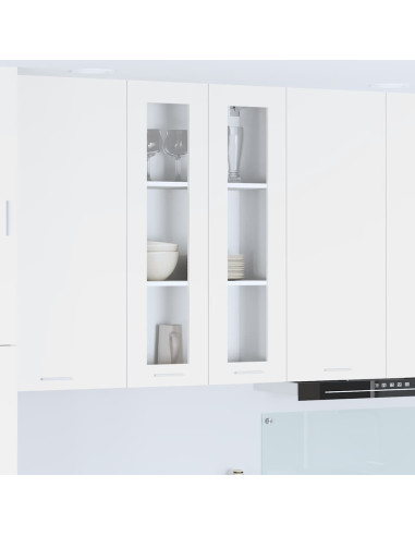 Armadio pensile Riga Bianco 60 x 31 x 100 cm Legno multistrato