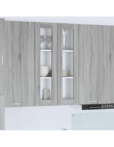 Armadio pensile con porta Riga Grigio Sonoma 60 x 31 x 100 cm